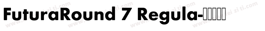 FuturaRound 7 Regula字体转换